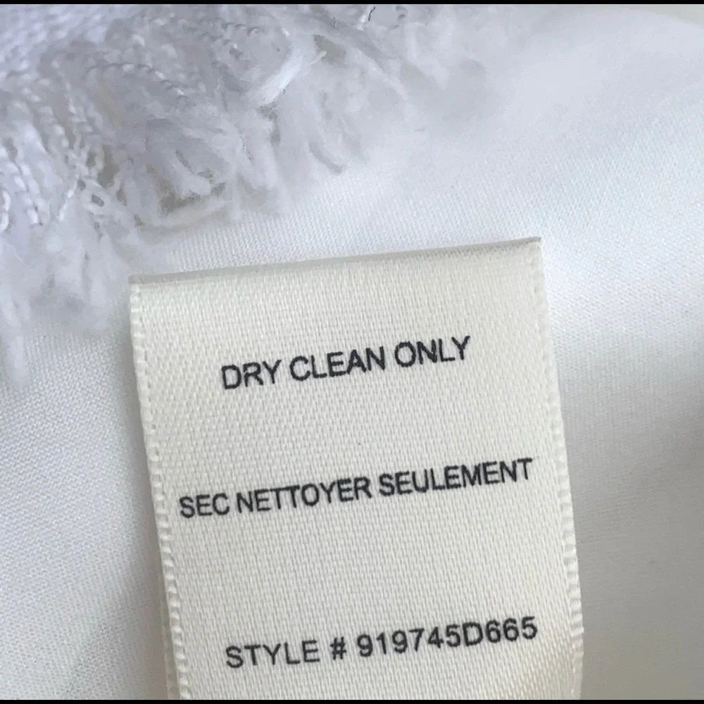 NWT Rebecca Taylor Women’s Winter White Ruffle Wedding Party Dress Size 4 - Picture 5 of 12